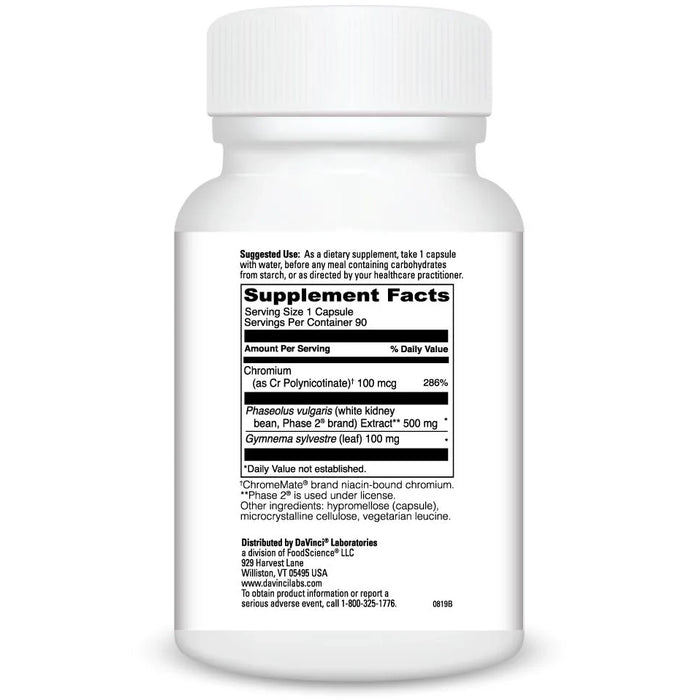 Carb-Down With Phase 2 (90 Capsules)-Vitamins & Supplements-DaVinci Laboratories-Pine Street Clinic