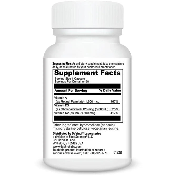A-D-K (60 Capsules)-Vitamins & Supplements-DaVinci Laboratories-Pine Street Clinic