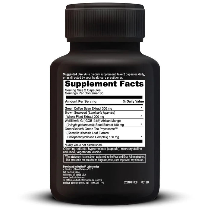 Adipo-Leptin Benefits (60 Capsules)-Vitamins & Supplements-DaVinci Laboratories-Pine Street Clinic