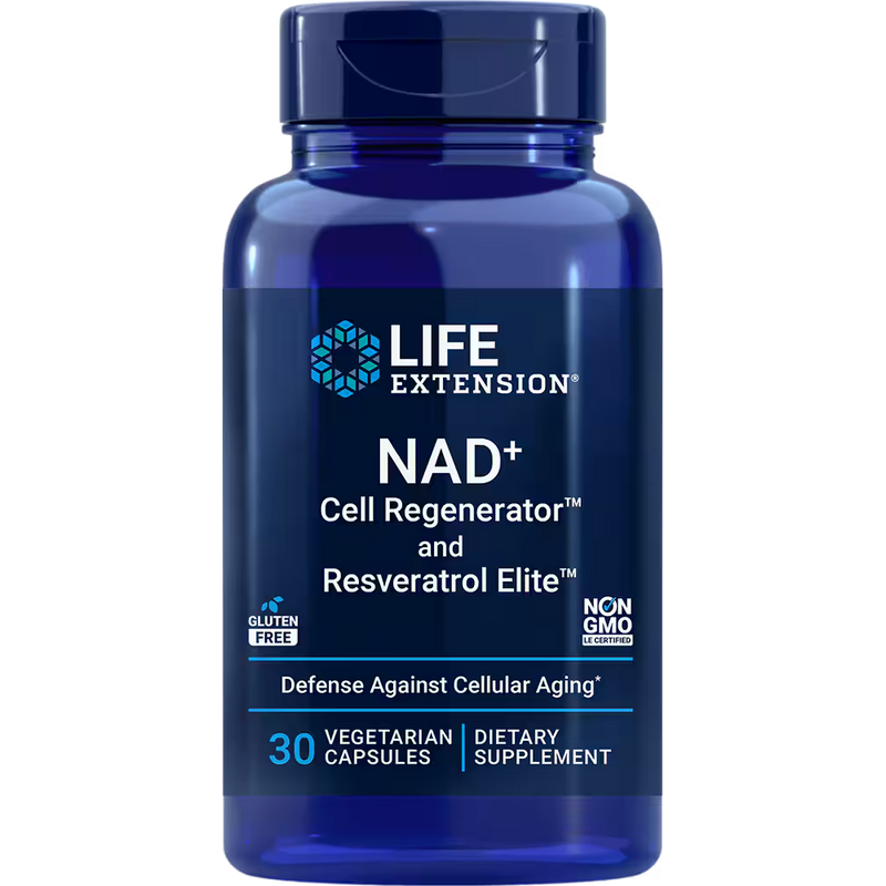 NAD+ Cell Regenerator with Resveratrol Elite (30 Capsules)
