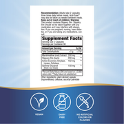Acid-Ease (180 Capsules) — Supplement Facts