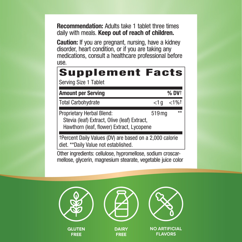 BP Manager (90 Tablets) — Supplement Facts