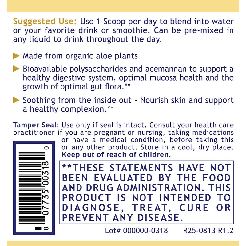 Aloe Powder (Mixed Berry Flavor) (7.4 Ounces)