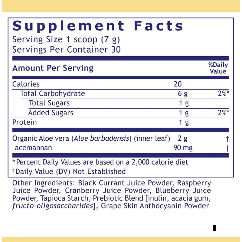 Aloe Powder (Mixed Berry Flavor) (7.4 Ounces)