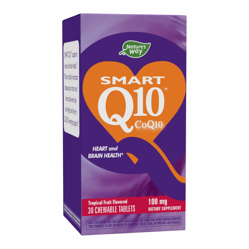 SMART Q10™ CoQ10 Tropical Fruit 100mg (30 Chewables)