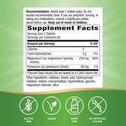 Krebs Magnesium Potassium (120 Tablets) — Supplement Facts