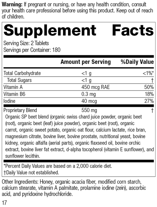 A-F Betafood®, 360 Tablets, Rev 16 Supplement Facts