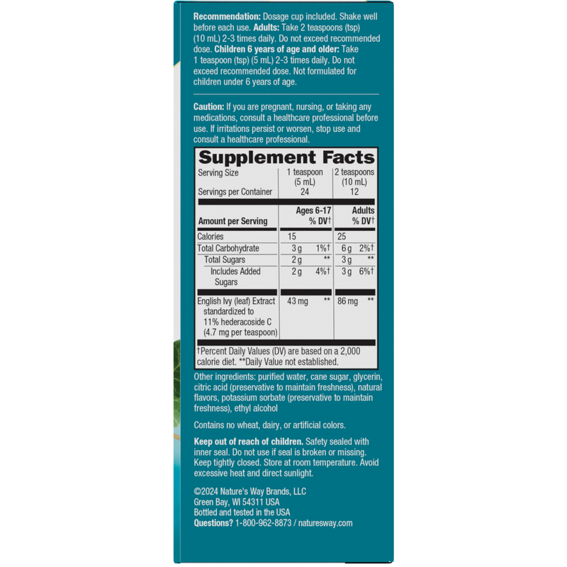 Bronchial Soothe® (100 ml) — Supplement Facts