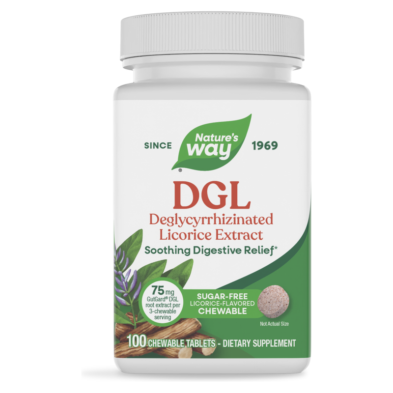 DGL Fructose Free (100 Tablets) — Nature's Way