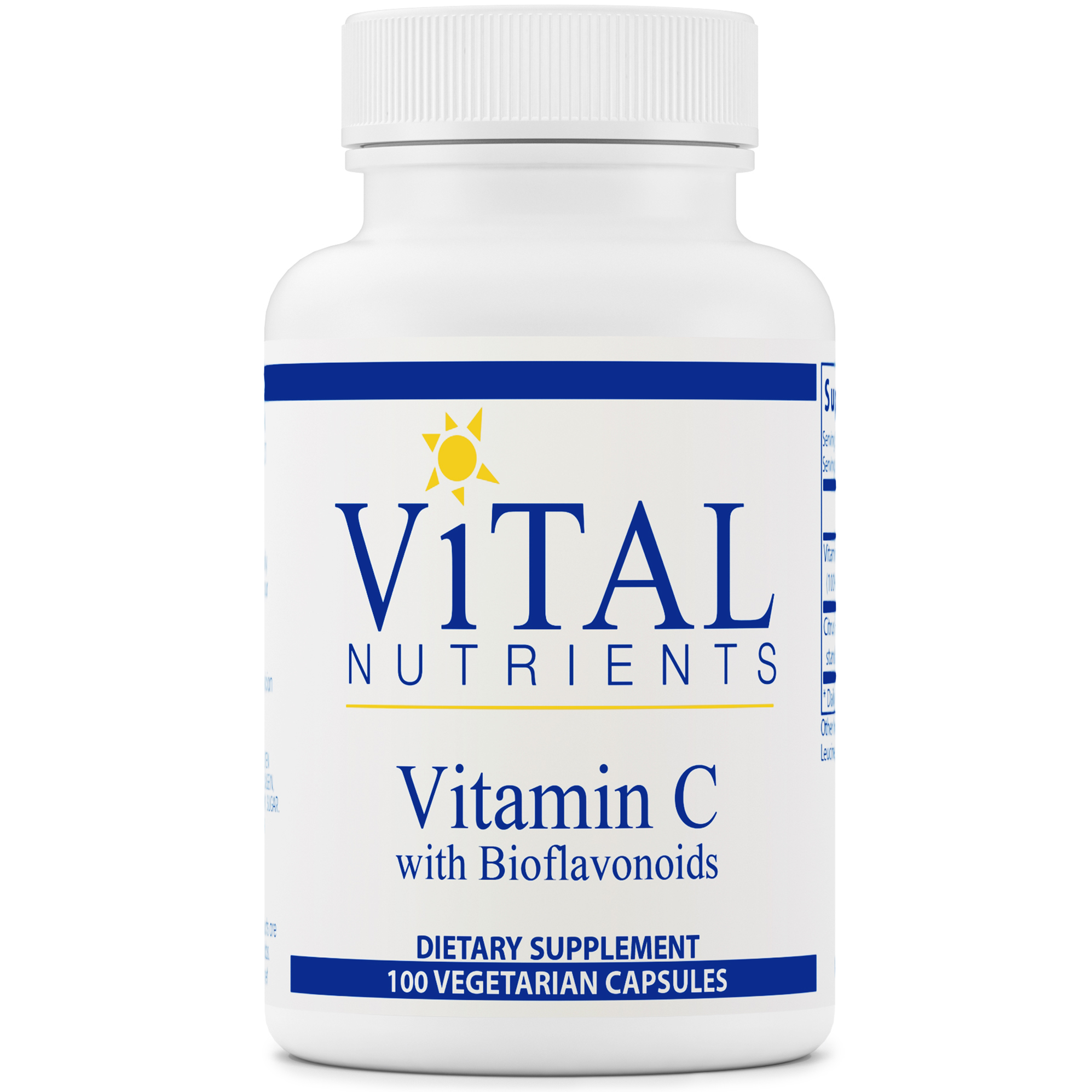 Vital Nutrients Vitamin C with Bioflavonoids 100 Capsules — Pine
