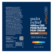 Pain Relief Penetrating Cream (1000 mg) (2 Ounces)