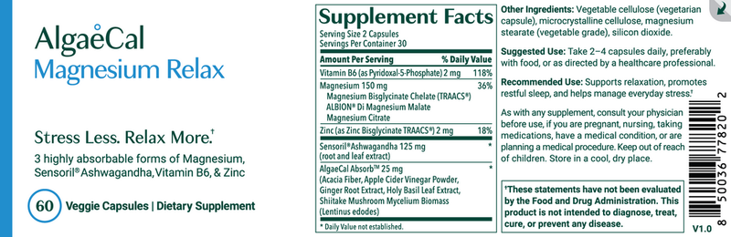 Magnesium Relax (60 Capsules)