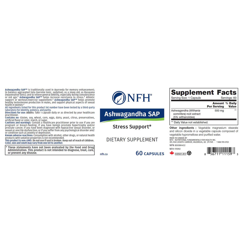 Ashwagandha SAP (60 Capsules)