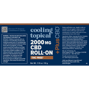 Cooling Topical Roll-On (2000 mg) (32 Grams)