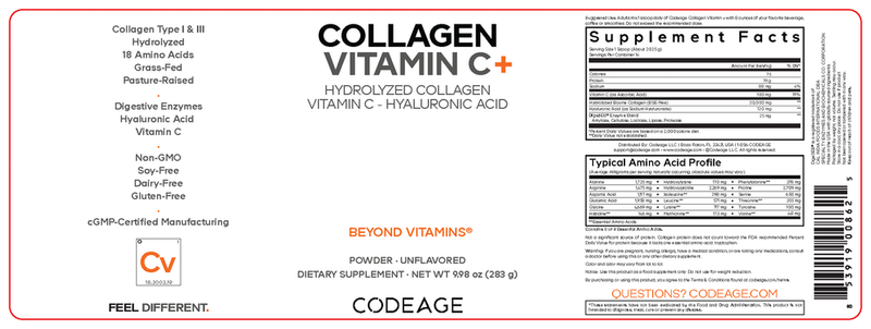 Collagen Vitamin C (283 Grams Powder)