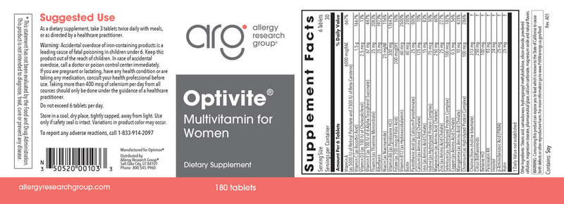 Optivite P.M.T (180 Tablets)