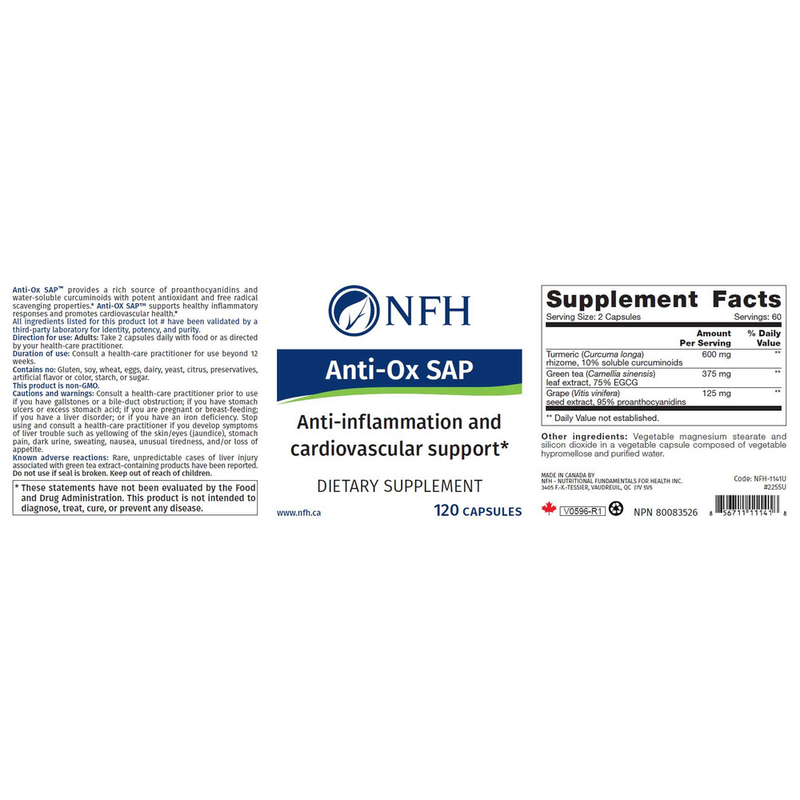 Anti-Ox SAP (120 Capsules)