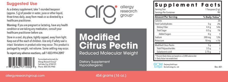 Modified Citrus Pectin