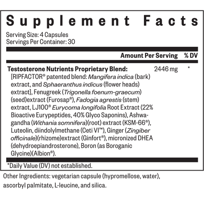 Testosterone Nutrients (120 Capsules)