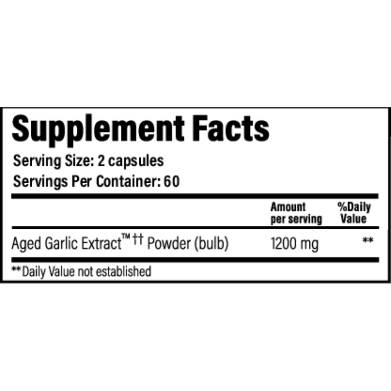Aged Garlic Extract Reserve (600 mg) (120 Capsules)