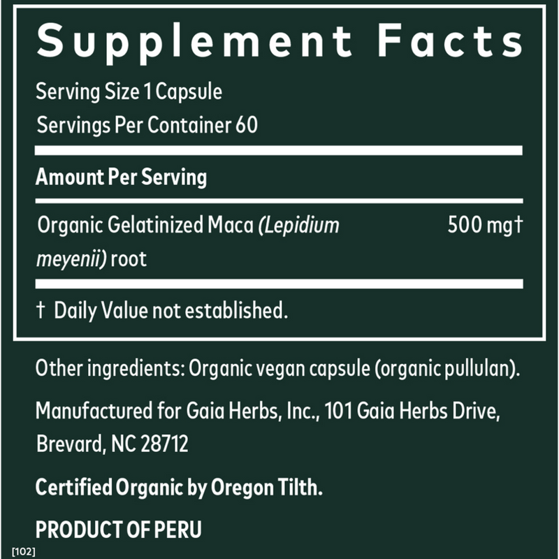 Maca Root (60 Capsules)