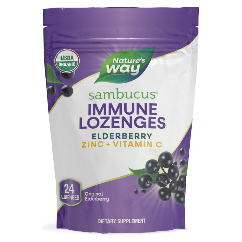 Sambucus Zinc Elderberry Lozenges (24 Lozenges) — Nature's Way