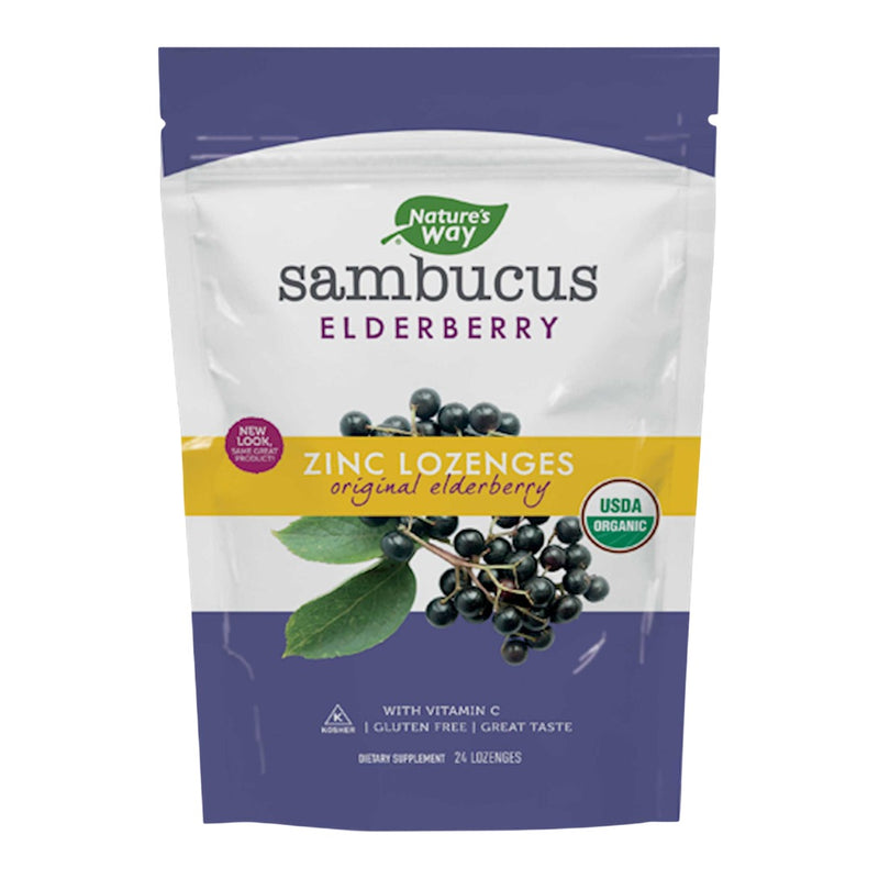 Sambucus Zinc Elderberry Lozenges (24 Lozenges)