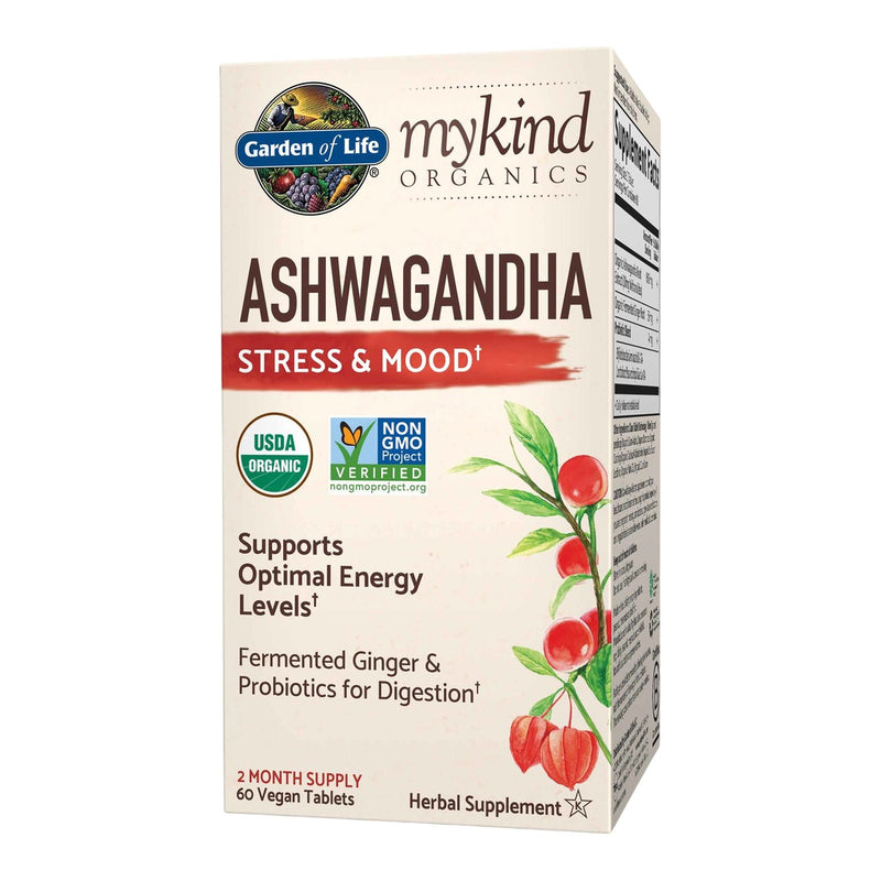 mykind Organics Ashwagandha Stress & Mood (60 Tablets)