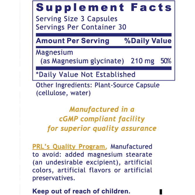 Magnesium Glycinate Caps (90 Capsules)