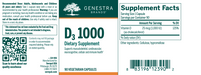 D3 1000 (90 Capsules)-Vitamins & Supplements-Genestra-Pine Street Clinic