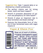 Vitamin D3+K2 (30 Capsules)
