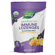 Sambucus Zinc Honey Lemon (24 Lozenges) — Nature's Way