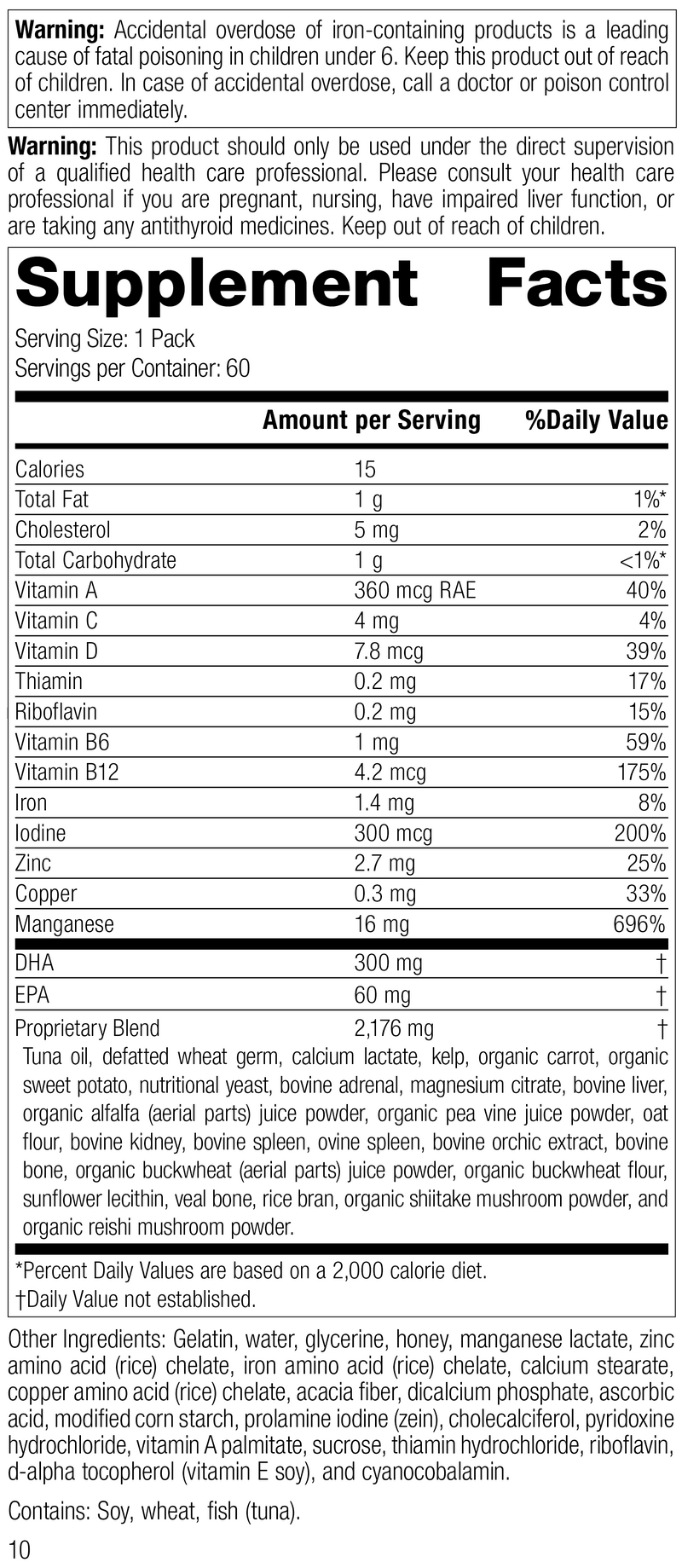General Health Pack, 60 Packs