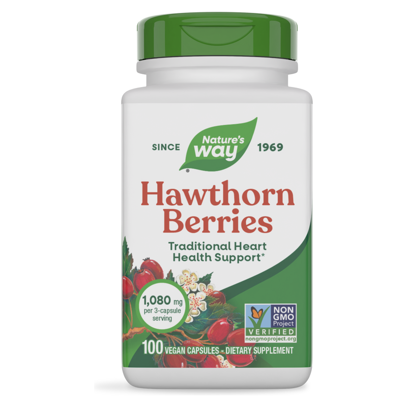 Hawthorn Berries (100 Capsules) — Nature's Way