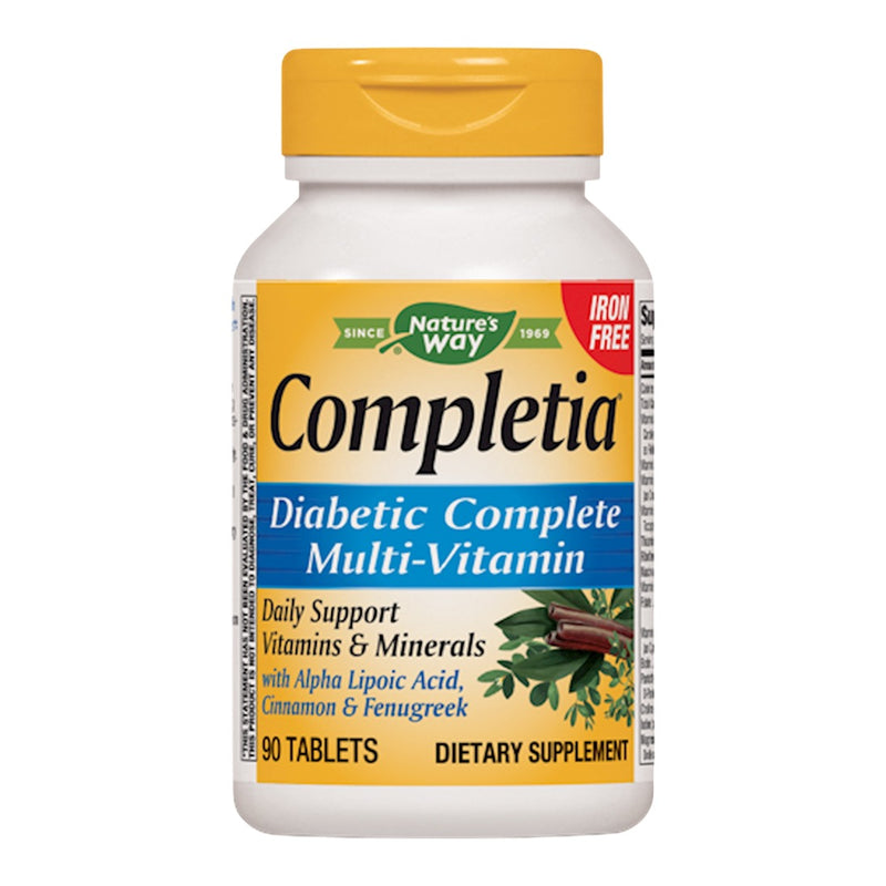 Completia® Diabetic Multi-Vitamin (iron-free) (90 Tablets)