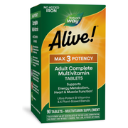 Alive!® Max3 Daily Multi-Vitamin Iron-free (90 Tablets) — Nature's Way