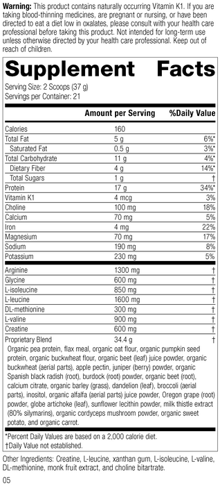 SP Detox Balance™, Rev 04 Supplement Facts