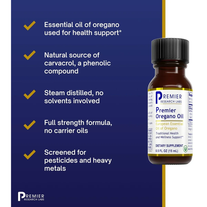 Oregano Oil (0.5 fl oz/bottle) Liquid