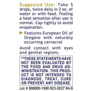 Oregano Oil (0.5 fl oz/bottle) Liquid