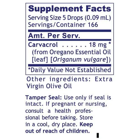 Oregano Oil (0.5 fl oz/bottle) Liquid