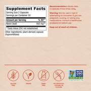 Neem Leaf (100 Capsules) — Supplement Facts
