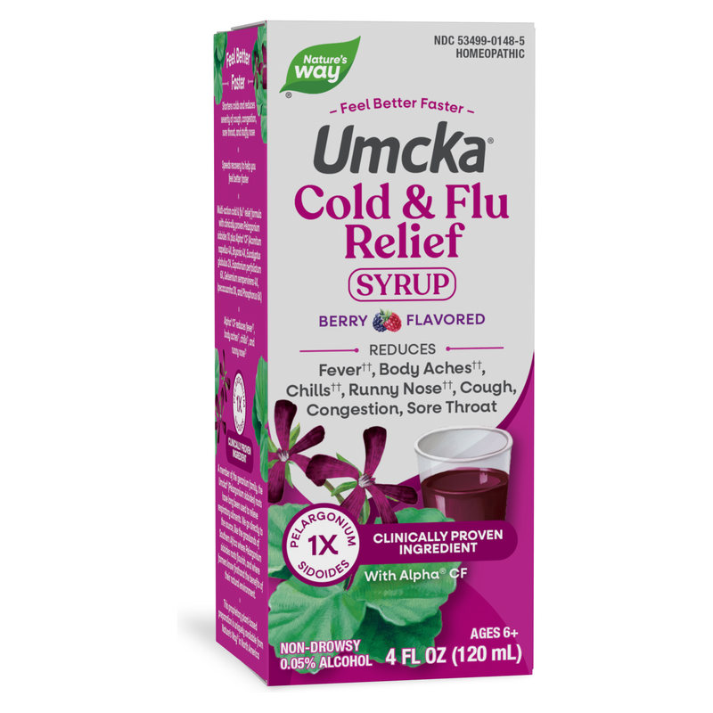 Umcka® Cold+Flu Syrup Berry (120 ml) — Nature's Way