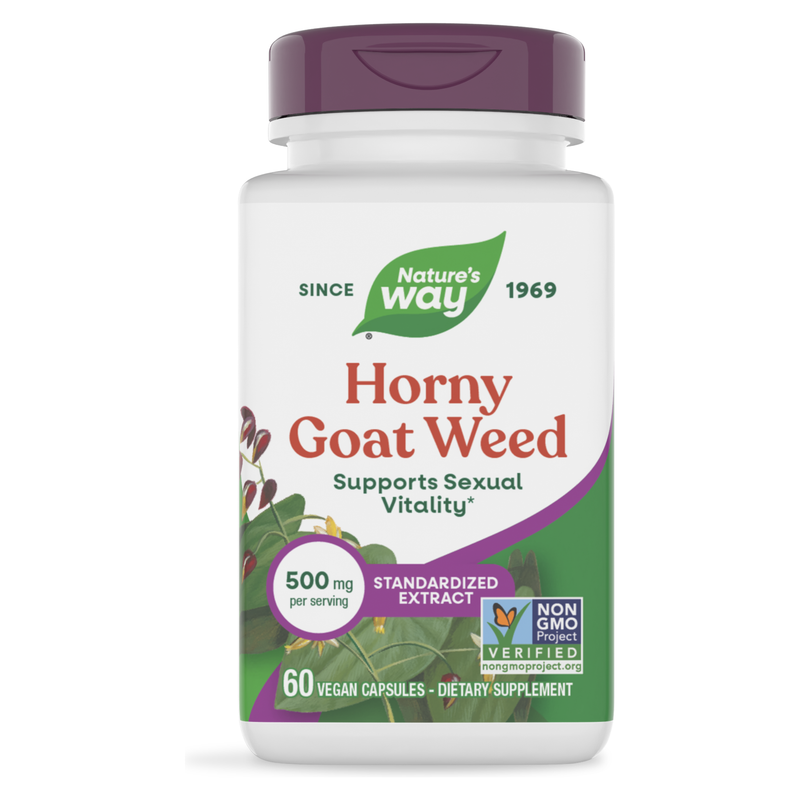 Horny Goat Weed Standardized (60 Capsules) — Nature's Way
