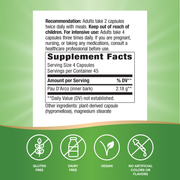 Pau d'Arco Inner Bark (100 Capsules) — Supplement Facts