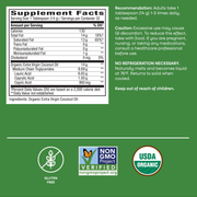EfaGold Coconut Oil (453 g) — Supplement Facts