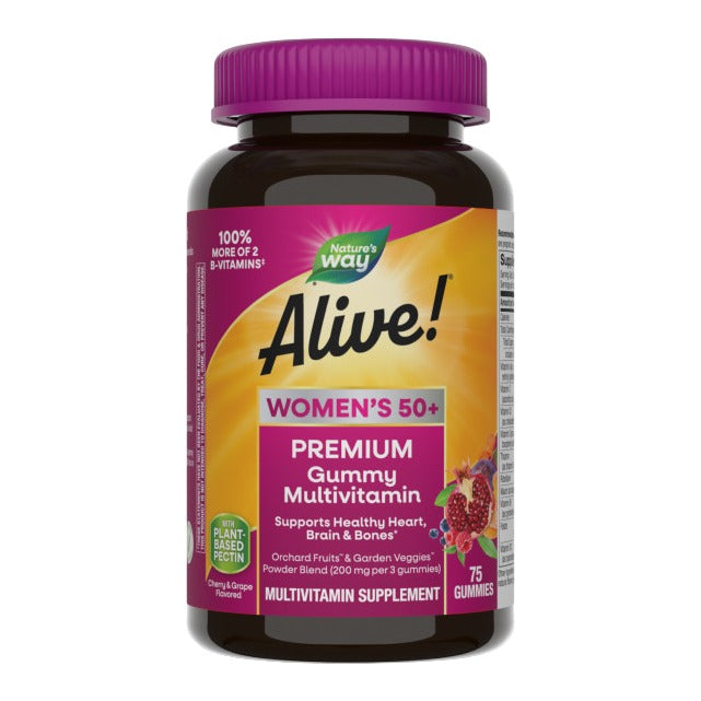 Alive Womens 50+ Premium Gummy Multi-Vitamin (75 Gummies)