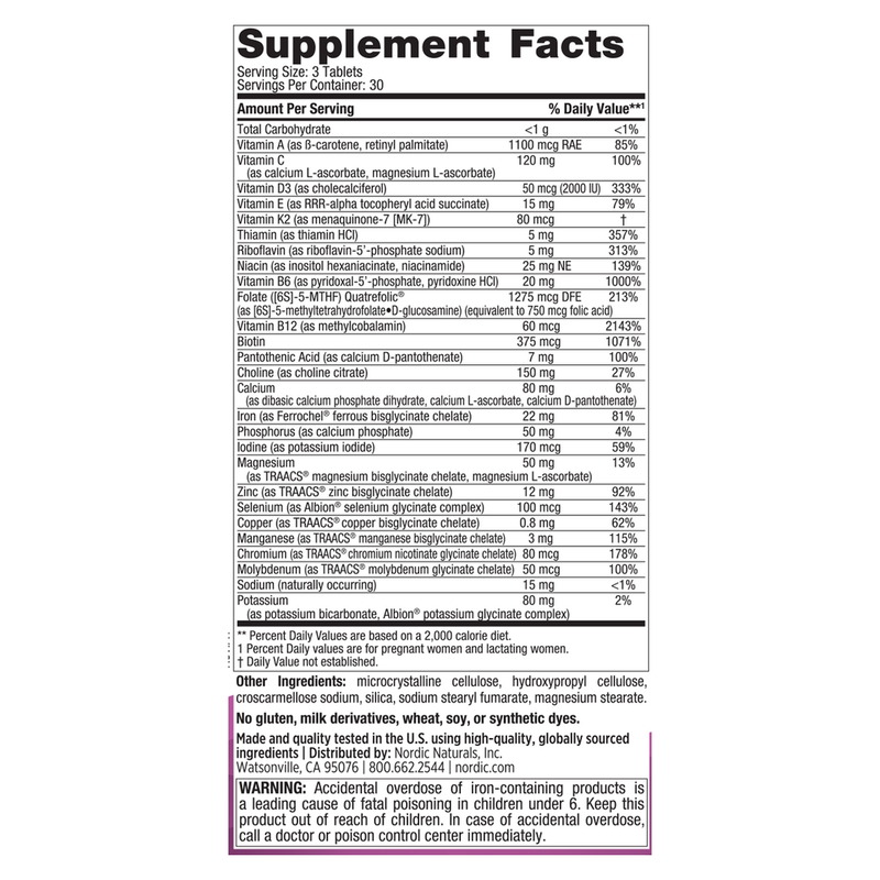 Prenatal Multivitamin Minis (90 Tablets)