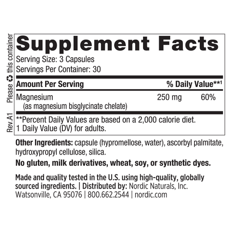 Magnesium Glycinate (90 Capsules)