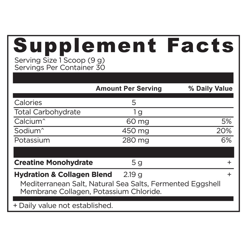 Creatine + Collagen + Electrolytes, Lemon (272 g)
