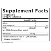Myo-Folate Drink Mix for Fertility (30 Packets)